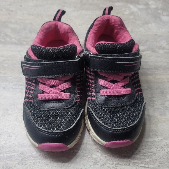 #323 FREE w Purchase Kids sz 8 Pink Black Running Shoe - Picture 1 of 6